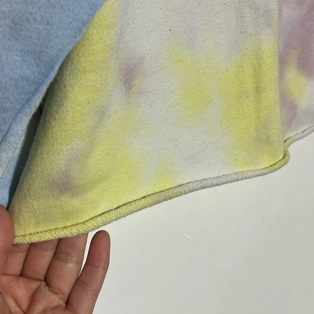 Colsie Tye-Dye Long Sleeve Raw Hem Sweatshirt Size XL - Picture 5 of 8